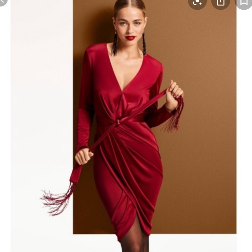 Altuzarra for Target Burgundy Wrap Dress/ size xl